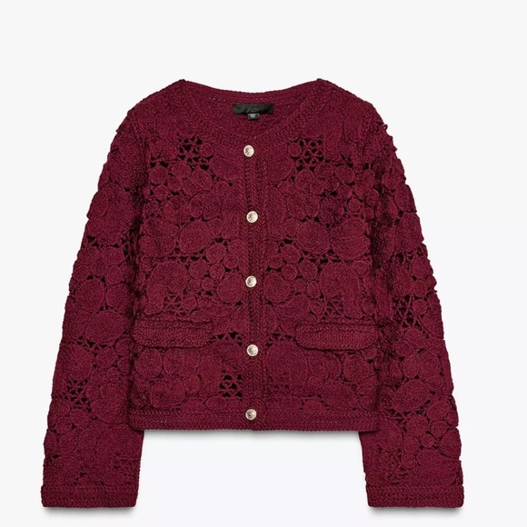 NWT ZARA MACRAMÉ CARDIGAN SIZE S and M 
🚨FIRM PRICE NO DISCOUNT - Picture 14 of 16
